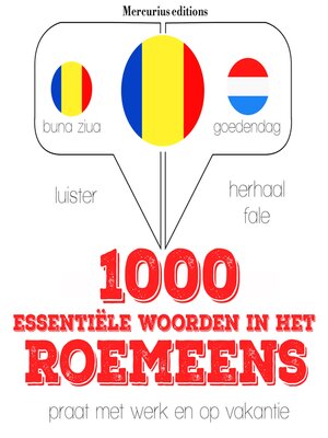 cover image of 1000 essentiële woorden in het Roemeens